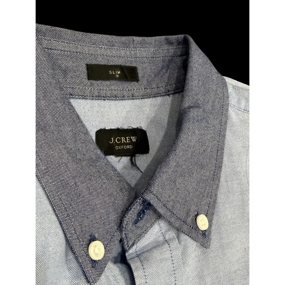 J. Crew Men's Oxford Shirt Blue Button Up Slim Fit BOGO  Lot Preppy Smart Casual